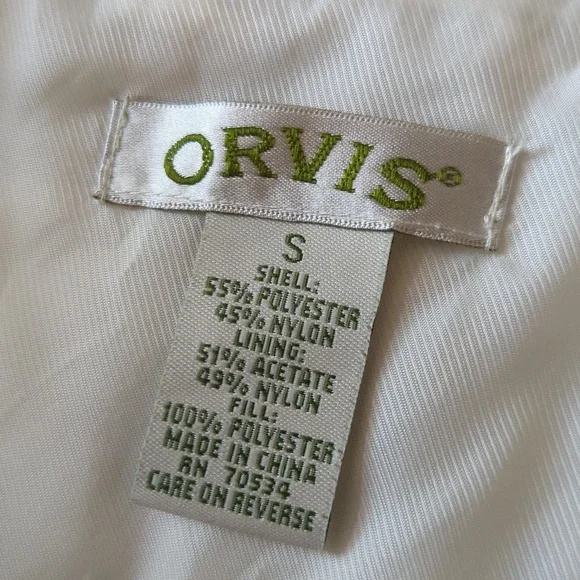 Orvis Women's Off-white Quilted Vest - Picture 5 of 5